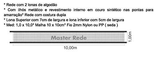 Rede de Vôlei Oficial 2 Lonas Profissional VOP Seda