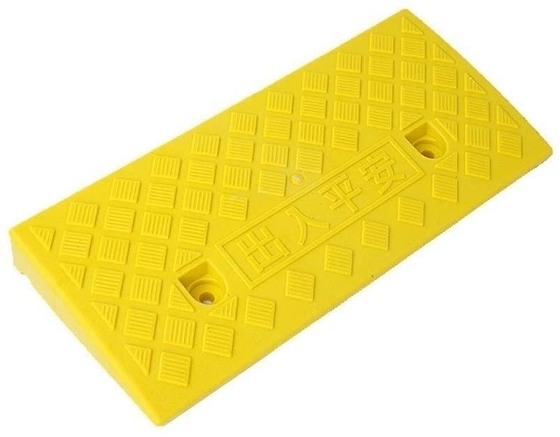Rampes de trottoir pour fauteuil roulant en plastique noir 49x22x5 cm