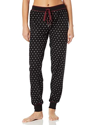 PJ Salvage Women's Loungewear Alpine Nights Jammie Pant, Black, L