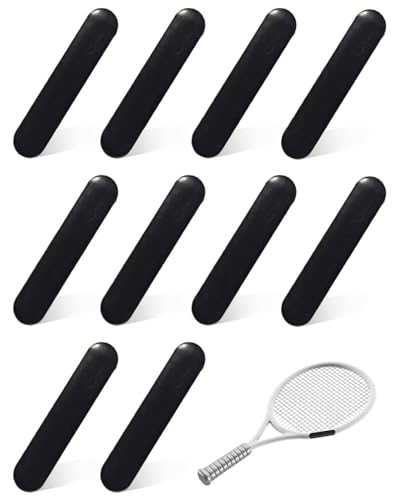 JEXOWIQ Cinta de Plomo de Golf,10 Tiras de Cinta Adhesiva de Plomo,Cinta Adhesiva de Plomo para añadir Peso oscilante,Cinta ponderada de Plomo para Raqueta de Tenis y Palo de Golf, Negro