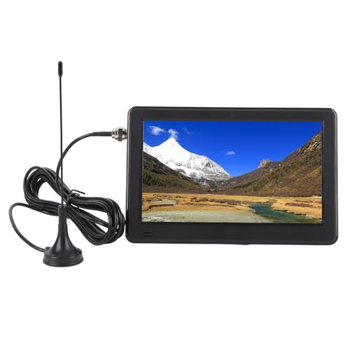 6 Inch Portable TV, Pocket Digital Television with 6 TFT LED Display & Antenna, USB Port & TF Card Slot, Remote Control, 1080P Rechargeable Battery Operated TVs, Mini TV for Camping, Kitchen