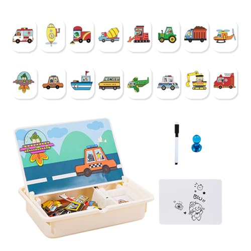 Jeu éducatif magnétique preschool avec mallette nomade refermable