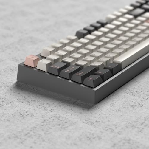 Image of Pink Dye-sub Keycaps, 163 Keys Cherry Profile, Double Shot Keycaps Set, Custom Key caps for MX Switches Mechanical Keyboard(Olivia)