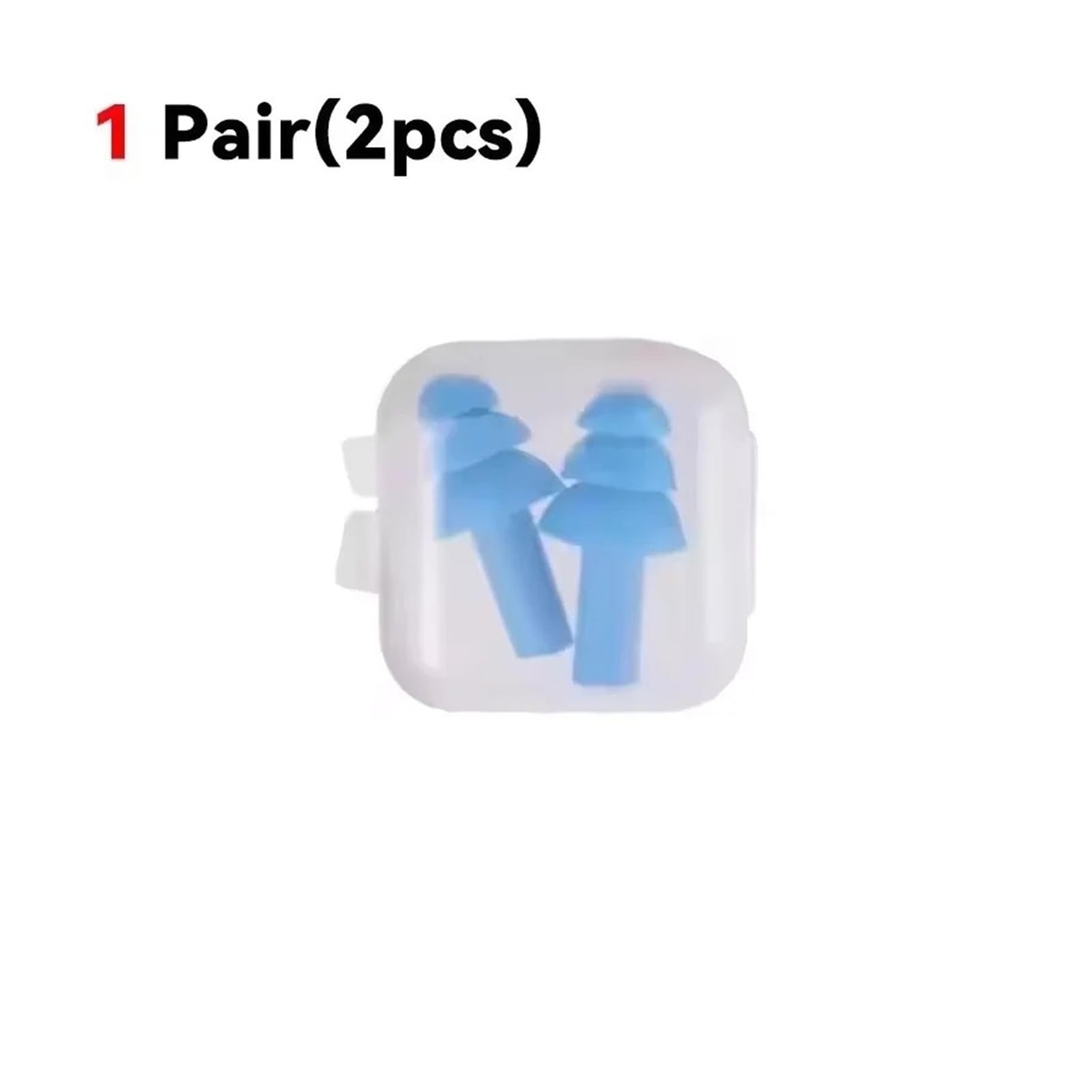 1/25Pair Silicone Ear Plugs Noise Cancelling Sleep Swimming Waterproof Reusable(1 Pair(2pcs))