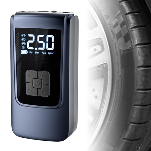 Gonfleur de pneu portable 150PSI, compresseur d'air haute précision - 3