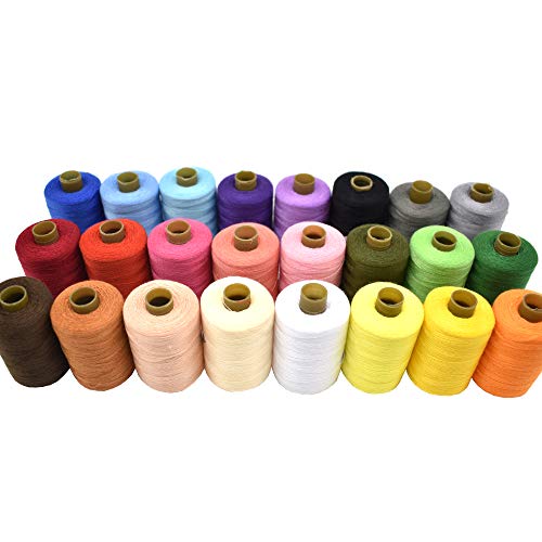 Sewing Thread 24 Colors Sewing Industrial Purpose For Machine And Hand Stitching 1000 Yards Polyester #TOP6