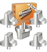 Upgraded Metal W11366438 for Whirlpool Stove Knobs Replacements,Stainless Steel Brushed,Compatibl...