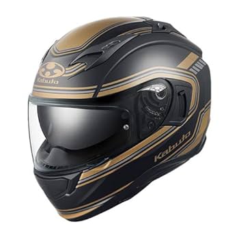 ゴールドフルフェイスヘルメット Amazon | CREST ワンタッチインナーバイザー付きフルフェイス