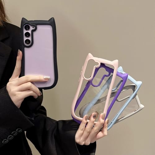 Coque Galaxy S26 oreilles de chat 3D idéale pour filles stylées - 2