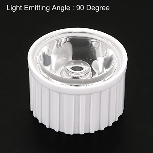 Image of PATIKIL 20mm LED Lens 90 Degree with Plastic Holder, 8 Set Acrylic Optical Lenses for 1W 3W High Power LED Light, White /Transparent