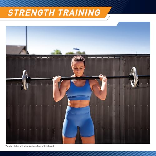 Marcy 7 ft Straight Barbell 30lb Olympic Weightlifting Barbell with 2-inch Diamater for Home Garage Gym Strength Training, Squat, Deadlift for Home GymTRB-84 by MARCY - Image 6