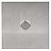 Waterwood Square Doorbell in Silver 1/8" Thick Grade 304 Stainless Steel - Adhesive Mount/Rust Proof - 3" W x 3" H x 0.19" D