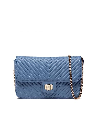  Furla Borsa a tracolla pop star in pelle trapuntata Blu Taglia Unica Blu