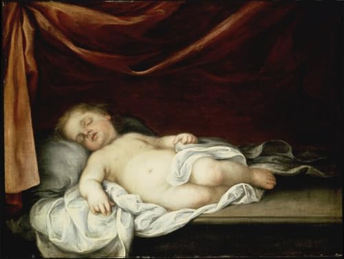 Cuadro el niño cristo dormido de Murillo lienzo decorativo 60x90cm