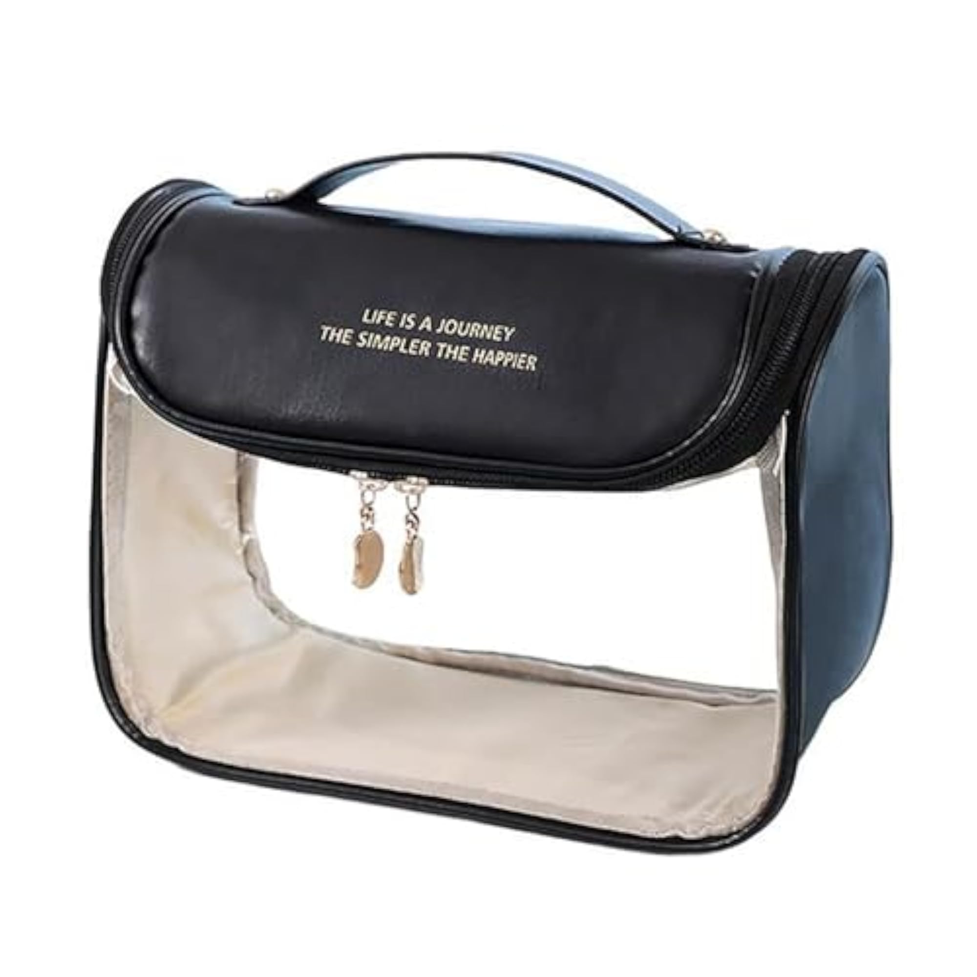 Large Clear Waterproof Travel Toiletry Bag with Hook