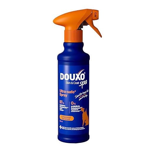 DOUXO Skin & Coat SPA Ultra-Safe* Detangling-Spray für Hunde 295 ml entwirrt und pflegt das Fell hinterlässt das Fell weich und knotenfrei hautfreundliche Formel