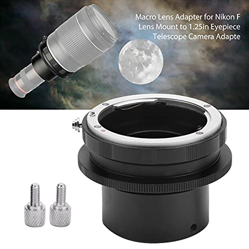 Macro Lens Adapter Handmatige Focus Macro Verlengbuis, Multifunctioneel voor Nikon F Lens Mount Naar 1.25in Oculair… - Afbeelding 4