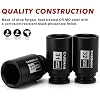 CASOMAN large socket set 1/2- Inch Drive Deep Spindle Axle Nut Impact Socket Set, 6 Point, CR-MO, Metric, 29mm-38mm, 9-Piece 1/2 Dr. Deep Impact Socket Set