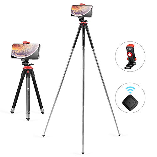 Fotopro Tripod for iPhone, 39.5'' Portable Tripod for Android Phone iPhone Xs Max