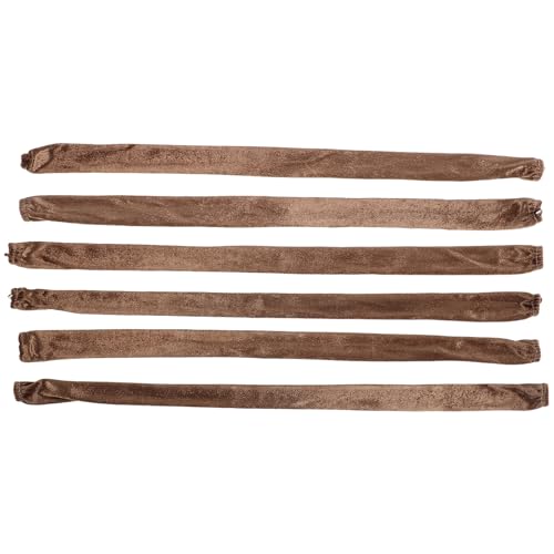 Fundas para cadena de lámpara de araña de terciopelo marrón con cremallera de 0.6m 2