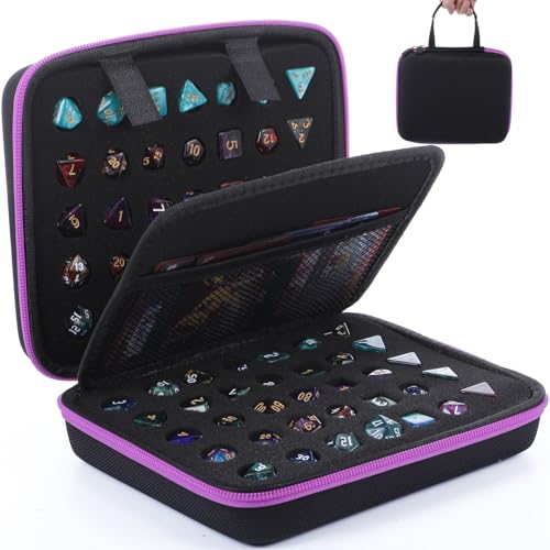 Aoriher 1 Pcs Dice Case with Removable Slotted Tray for