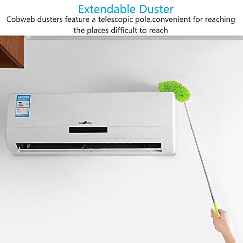 Uitschuifbare microvezelstofdoek SEELOK 3 stuks telescopische spinnenweb/plumeau Buigbare afstofborstels met groef Gap… - Image 4