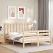Annlera Estructura de Cama con cabecero Madera Maciza 120x200 cm Base De Madera Maciza Somier De Listones De Madera Bed Frame Cama De Madera Cama Individual para Adultos Niños Adolescentes