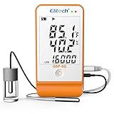 Elitech Digital Temperature Humidity Data Logger Medical Refrigerator Thermometer Vaccine Fridge Temperature Monitor Max Min Value GSP-6G