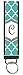 Snaptotes Teal Moroccan Design Monogram Wristlet Keyfob Keychain,Letter C