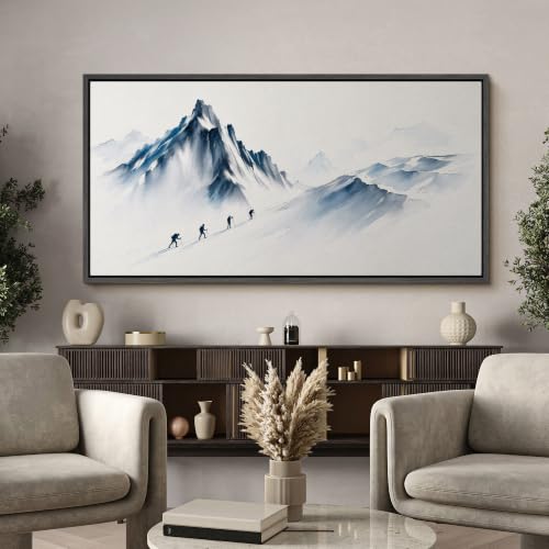 Image of MUDECOR Extra Large Framed Canvas Print Wall Art Hiking for Living Room