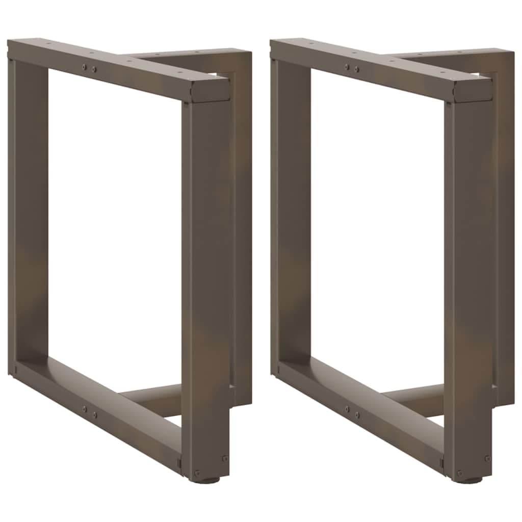 Pieds de table à manger réglables en T acier 70x35x72cm pour bureau