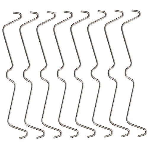 Cabilock 100pcs Stainless Steel Pegboard Hook Locks Secure Clips for Pegboard Heavy Duty Fasteners Resistant for Organizing Tools and Accessories