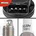 A-Premium Set of 4 Ignition Coil Pack and Iridium Spark Plugs Compatible with Toyota Corolla 2009-2018 Matrix Prius C-HR & Lexus CT200h 2011-2017 & Scion iM xD