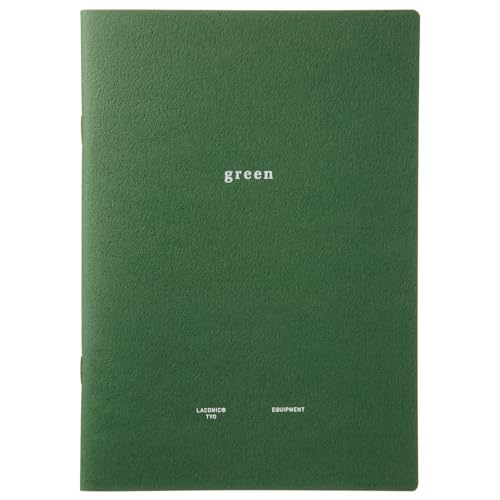Cahier B6 Vert Laconic LGF43 carnet de notes minimaliste souple