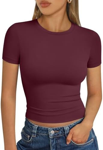 Trendy Queen Womens Short Sleeve T Shirt Basic Summer Top
