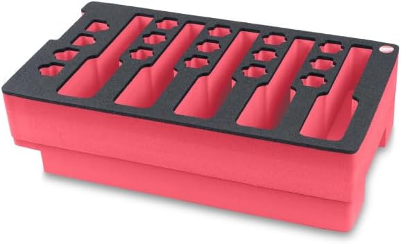 5 Pistol Polyethylene Foam for Gun Case, Custom Made Insert Replacement for Pelican 1535 Air Hard Case, Pistol Safe Storage, Waterproof, Light, Easy Grip