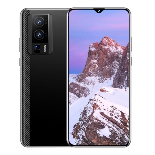 RokCokDok 5G K60 Cell Phone 2025 Android 13 Unlocked Phone 5G 24MP+64MP Camera Dual SIM Android Phone with 6800mAh Battery Standby 8GB+256GB 8-Core Smartphone (Black)