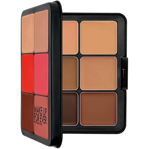 HD Skin Face Essentials Palette with Highlighters - Tan to Deep - Harmony 3 by Make Up For Ever for Women for Face and Cheek Cover