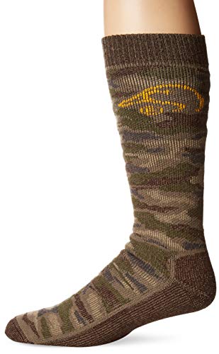 Ducks Unlimited Men's Tall Merino Wool Boot Socks, Camo, Medium