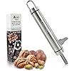 Walnut Cracker tool with Pick Stainless Steel kitchen Gadgets Design. Wal nut Cracker and Macadamia Nut Cracker - Oyster Shucker, Professional Heavy Duty Wal Nut Cracker Tool