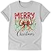 Merry Christmas Bow Celebration Family T-Shirt – Handmade - Customizable Backside Text with Name, Year or Text | Personalized for Family, Friends & Couples