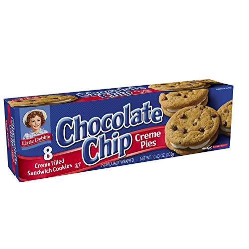 Little Debbie Chocolate Chip Creme Pie 6 Cartons of 8 Snacks Each (48 total) image 5