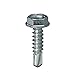 L.H. Dottie TEKHW812 Self Drilling Screw, Hex Washer Head, 8 by 1/2-Inch Length, 1/4-Inch Hex, Zinc Plated, 100-Pack