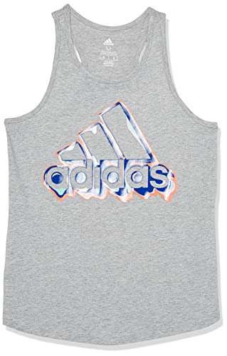Débardeur adidas filles sans manches gris chiné taille M pour le sport