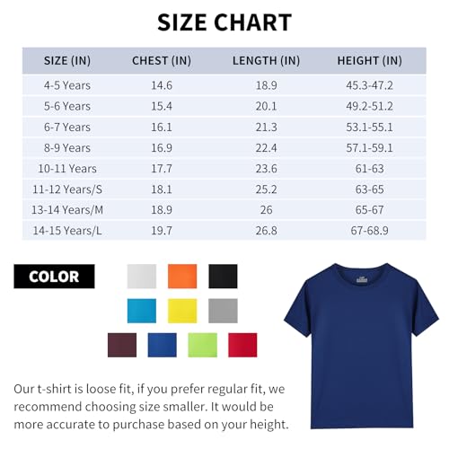 Pacote com 3 camisetas esportivas de malha para crianças/meninos/jovens, roupas esportivas, de manga