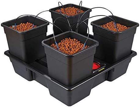 Like IWS Wilma 4 System Hydroponics Self Watering Dripper Grow Complete Kit (Wilma XL 4 x 25L Pots)