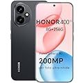 HONOR 400 Smartphone 5G Dual SIM NFC,200MP con AI fotografica, 8GB/256GB,5300 mAh, 6.55 pollici AMOLED Eye-Care Display cellulare, Snapdragon 7 Gen 3 telefono,Smartphone con Android 15,Midnight Black