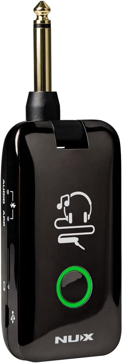 NUX MP-2 Mighty Plug Guitar & Bass Modeling HGeadphone Amp for Guitar/Bass - Bundle with Snark-X Tuner