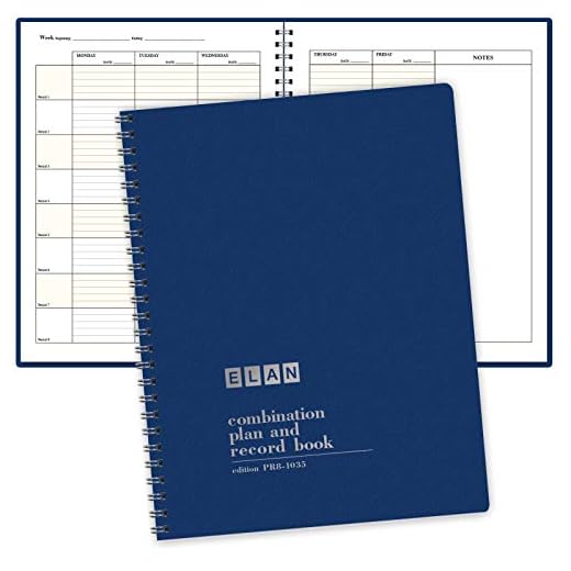 Elan Publishing Company Combination Plan and Record Book - 8 Period Teacher Lesson Planner (PR8-1035) - PR8-1035
