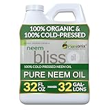 plantonix Neem Bliss (32 Fl Oz) – 100% Cold Pressed Neem Oil Concentrate - Pure, Unrefined, and Organic Neem Oil for Skin Care, Hair Care, and Scalp - Moisturizing Beauty Essentials